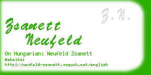 zsanett neufeld business card